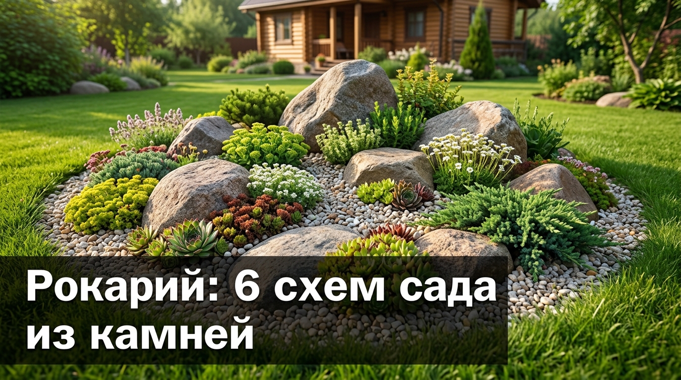Рокарий: 6 схем сада из камней