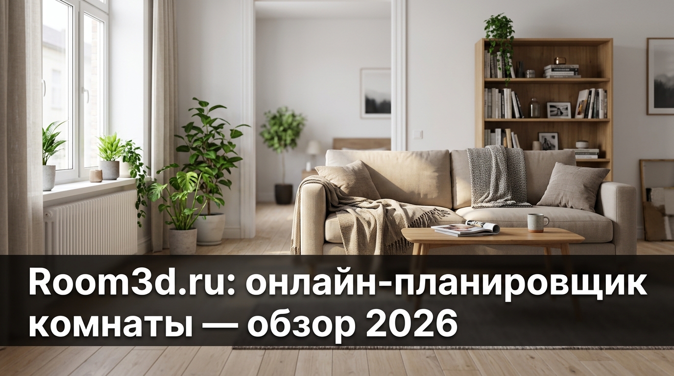 Room3d.ru: онлайн-планировщик комнаты — обзор 2026