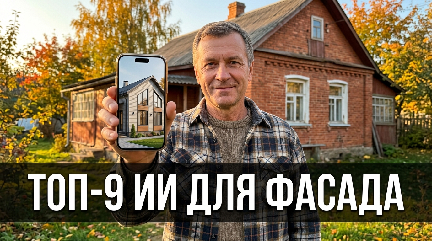 Лучшие нейросети для дизайна фасада: протестировал топ-9