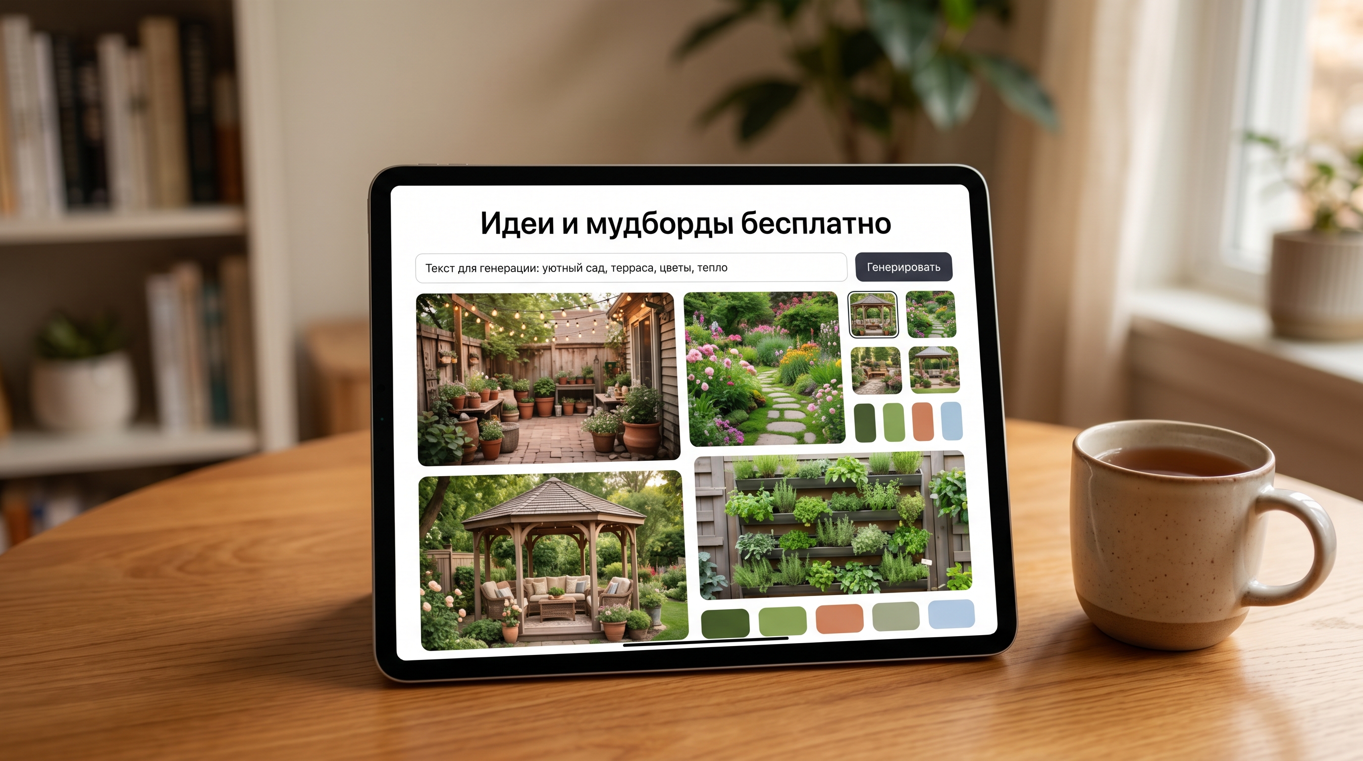 Бесплатный русский ИИ-генератор: идеи и мудборды по тексту
