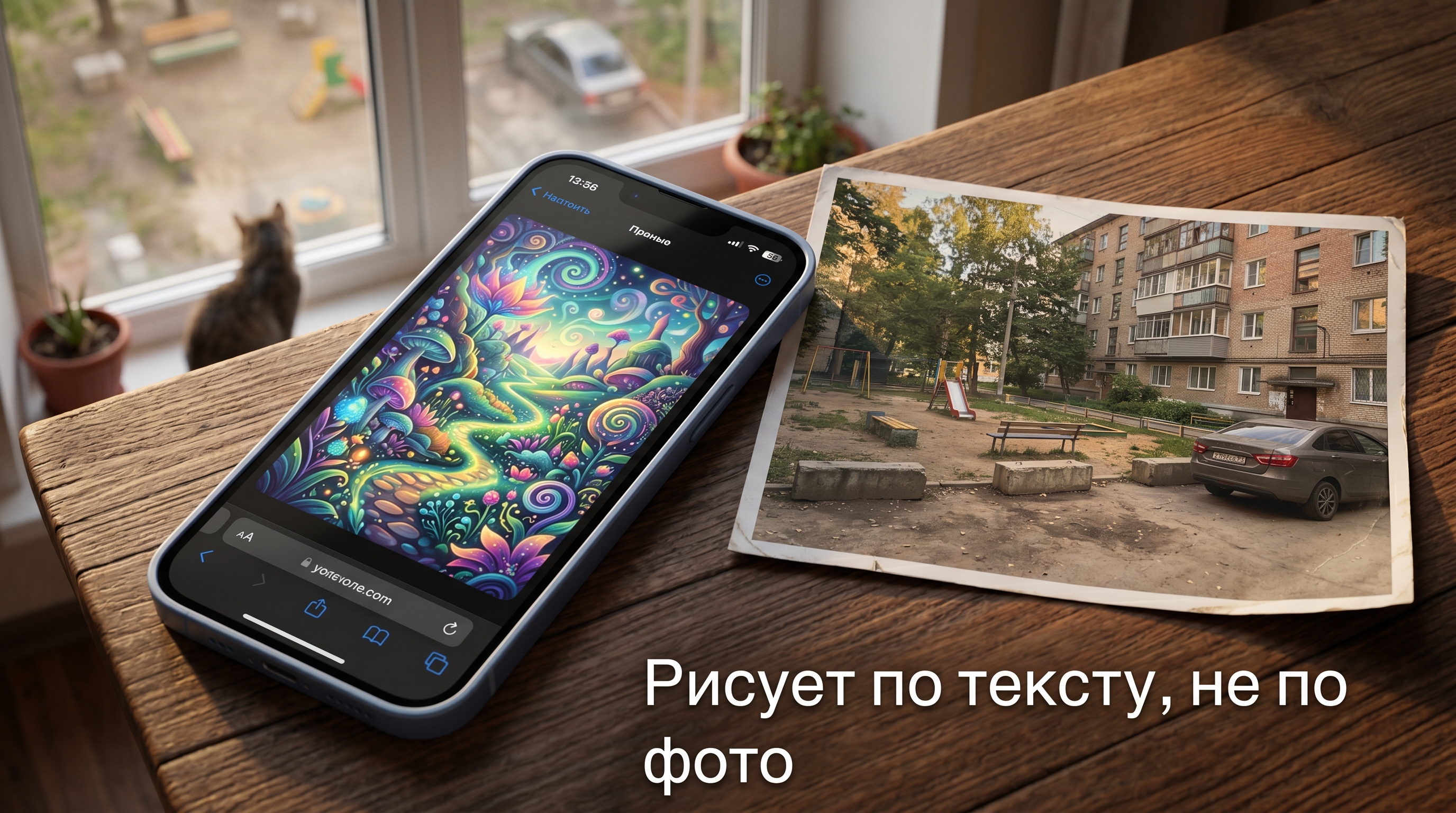 Нейросеть рисует сад по тексту, а не по фото участка
