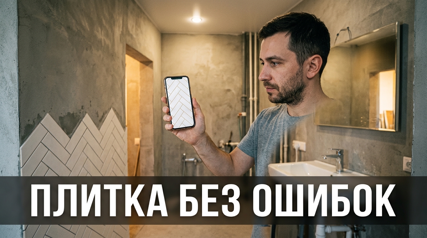 Раскладка плитки в ванной: проверил схемы на фото, прежде чем класть