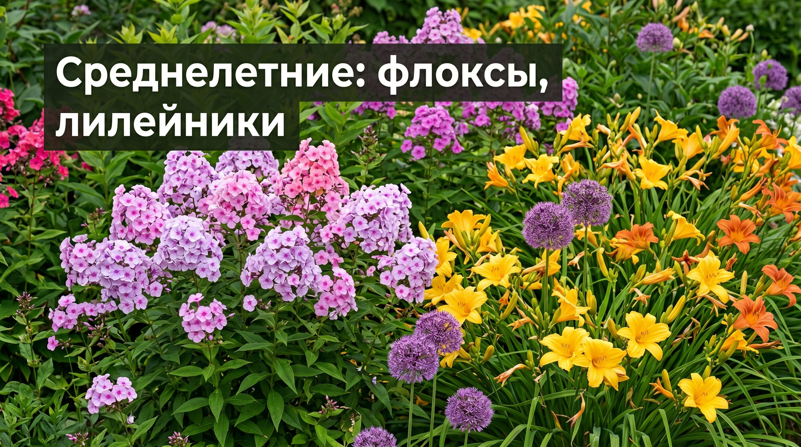 Среднелетние многолетники — флоксы и лилейники
