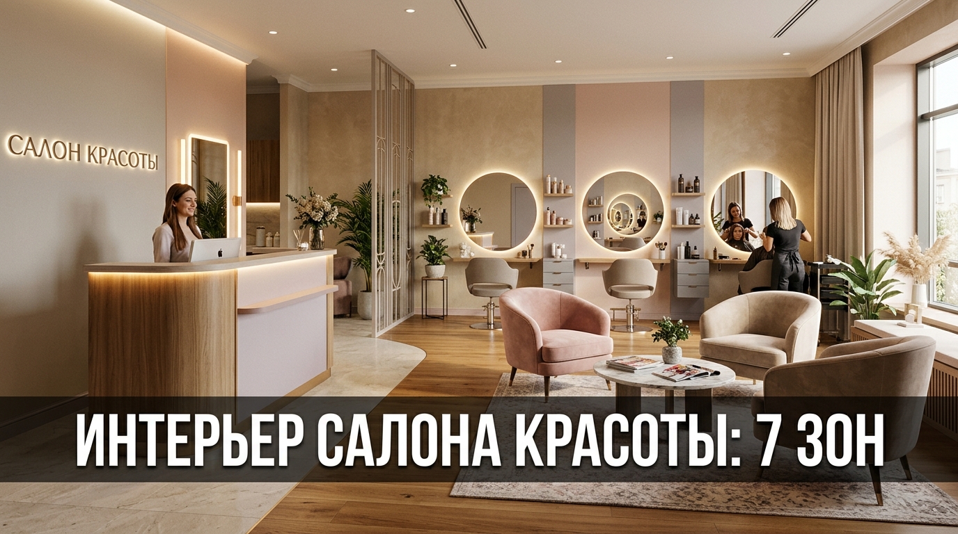 Интерьер салона красоты: 7 зон, что удерживают клиента