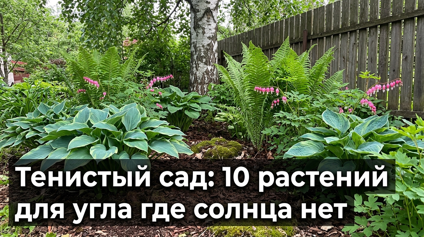 Тенистый сад: 10 растений для угла где солнца нет