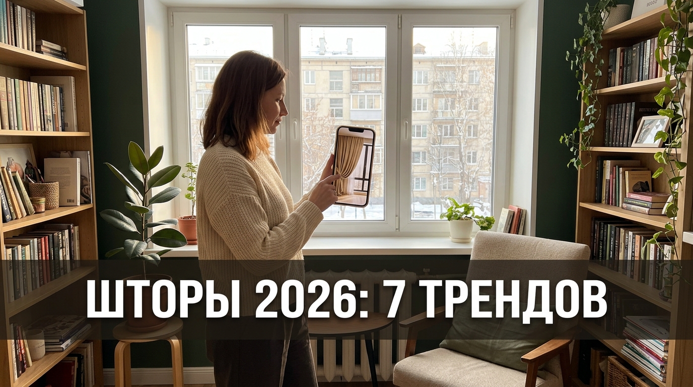 Модные шторы 2026: 7 трендов