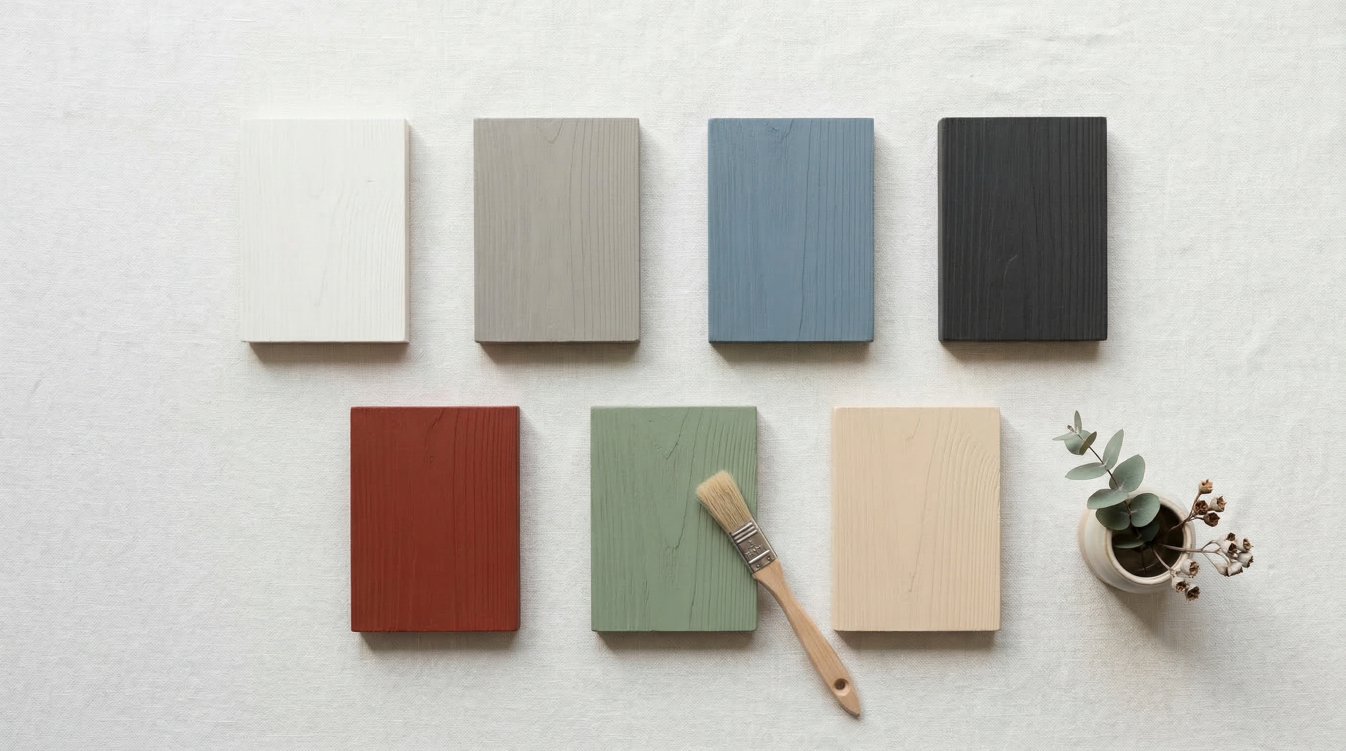 Палитра скандинавских цветов для фасада — от белого и серого до терракотового и зелёного