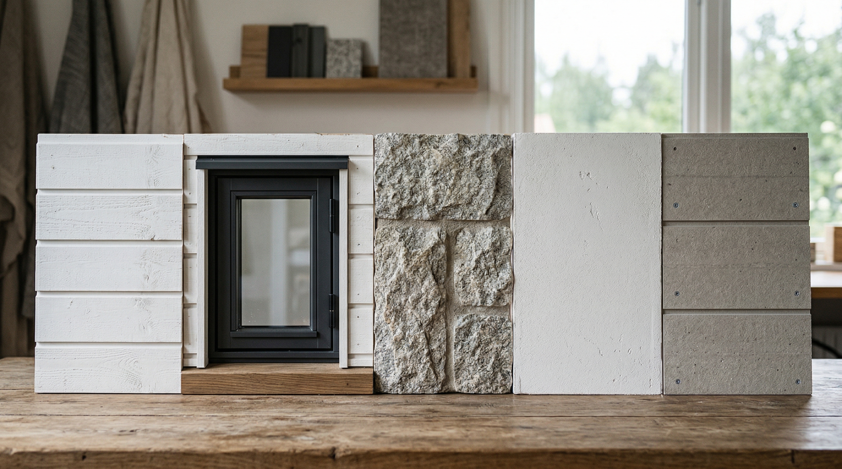 Материалы для отделки скандинавского фасада: деревянные планки, камень, штукатурка, фиброцемент