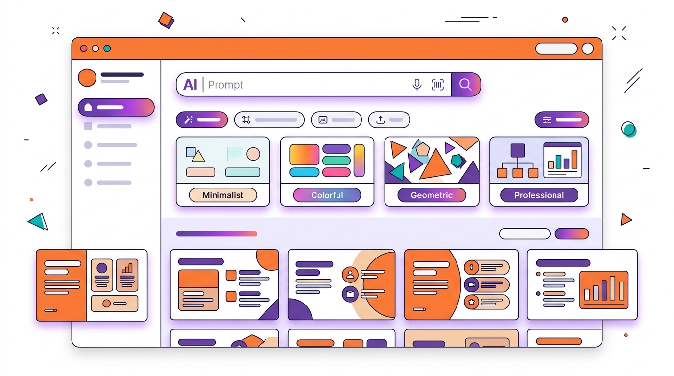 Интерфейс Slidesgo AI Presentation Maker