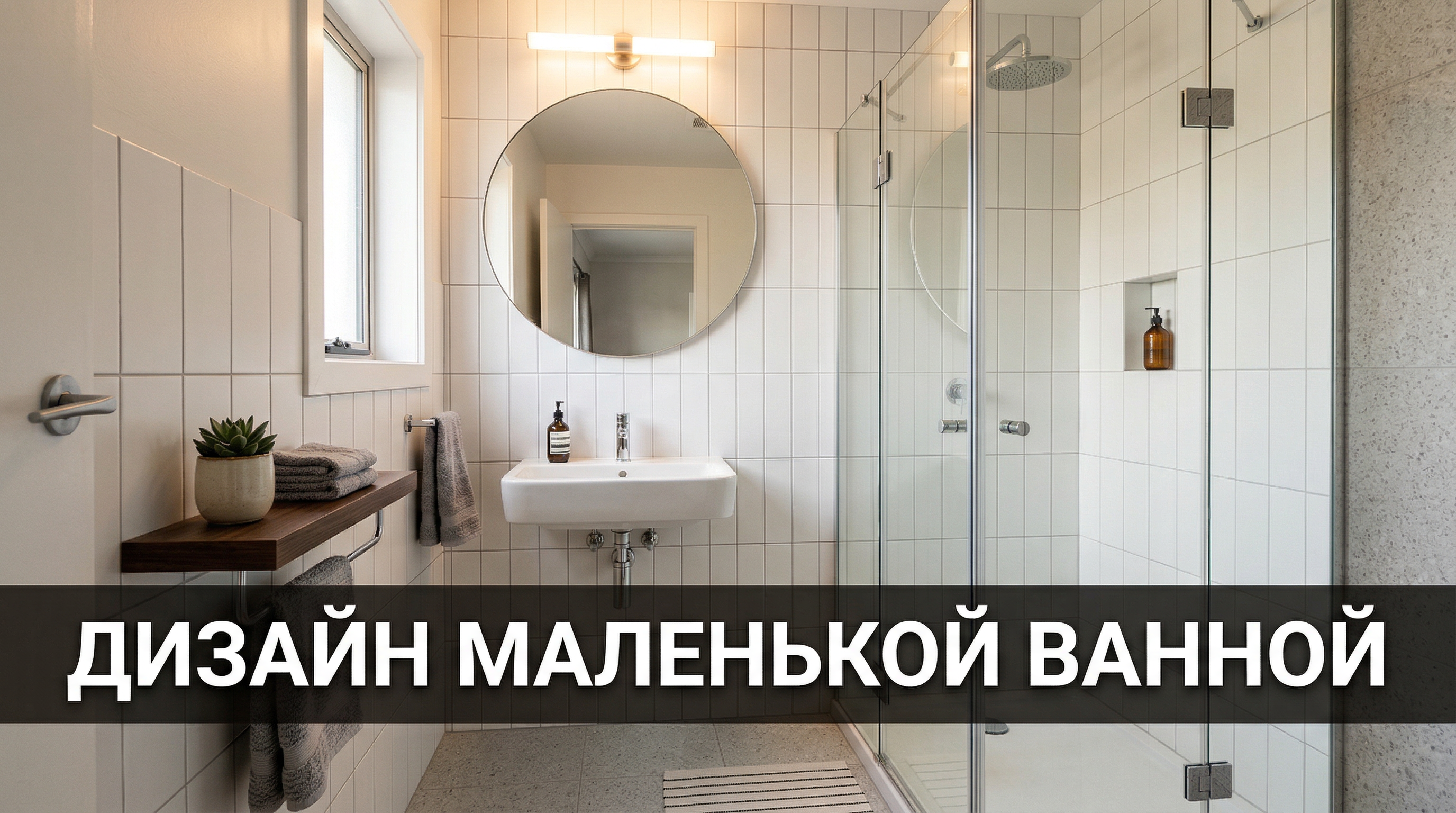 Дизайн маленькой ванной комнаты — приёмы визуального увеличения пространства