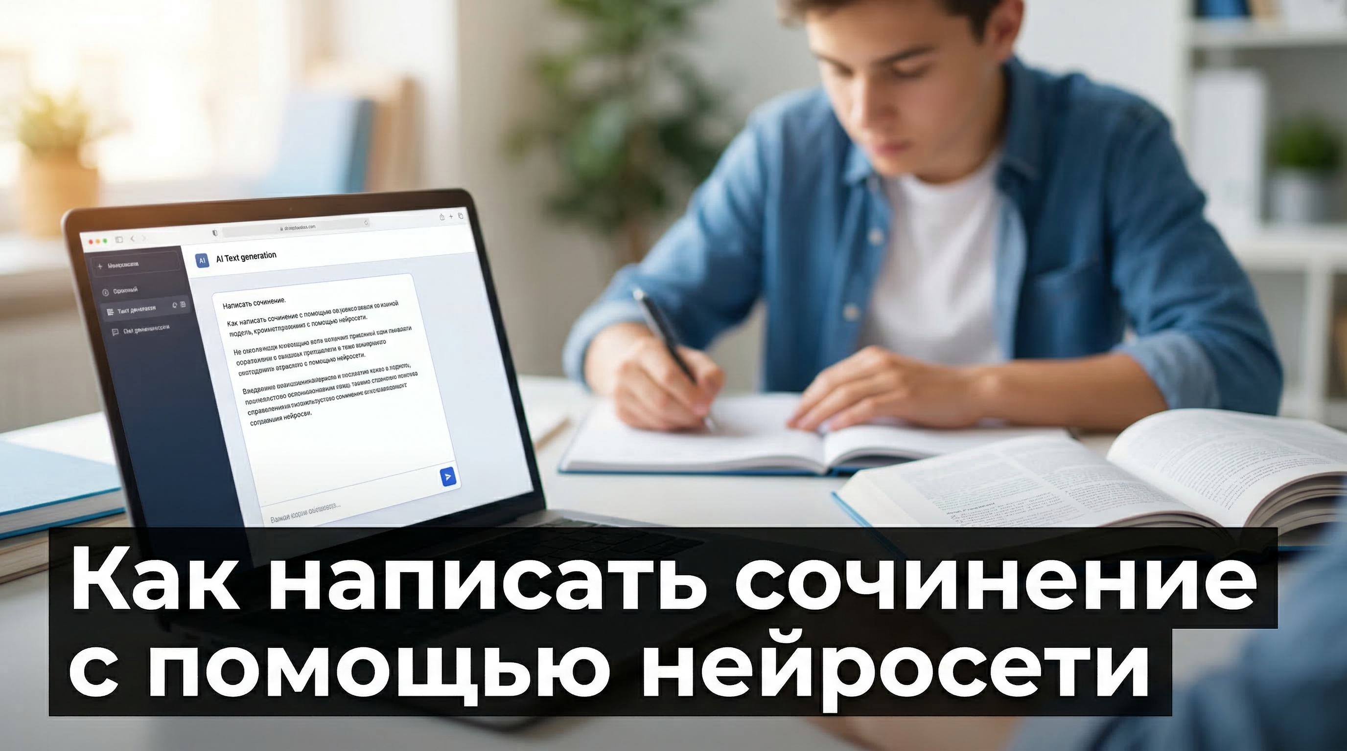 Как написать сочинение с помощью нейросети — инструкция для школьников и студентов