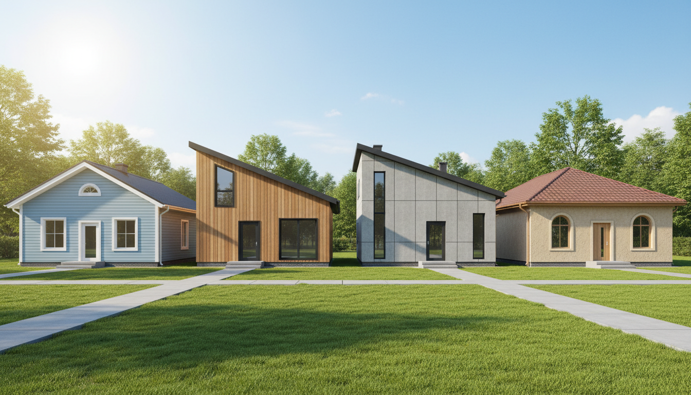 Сравнение разных фасадных материалов на каркасных домах