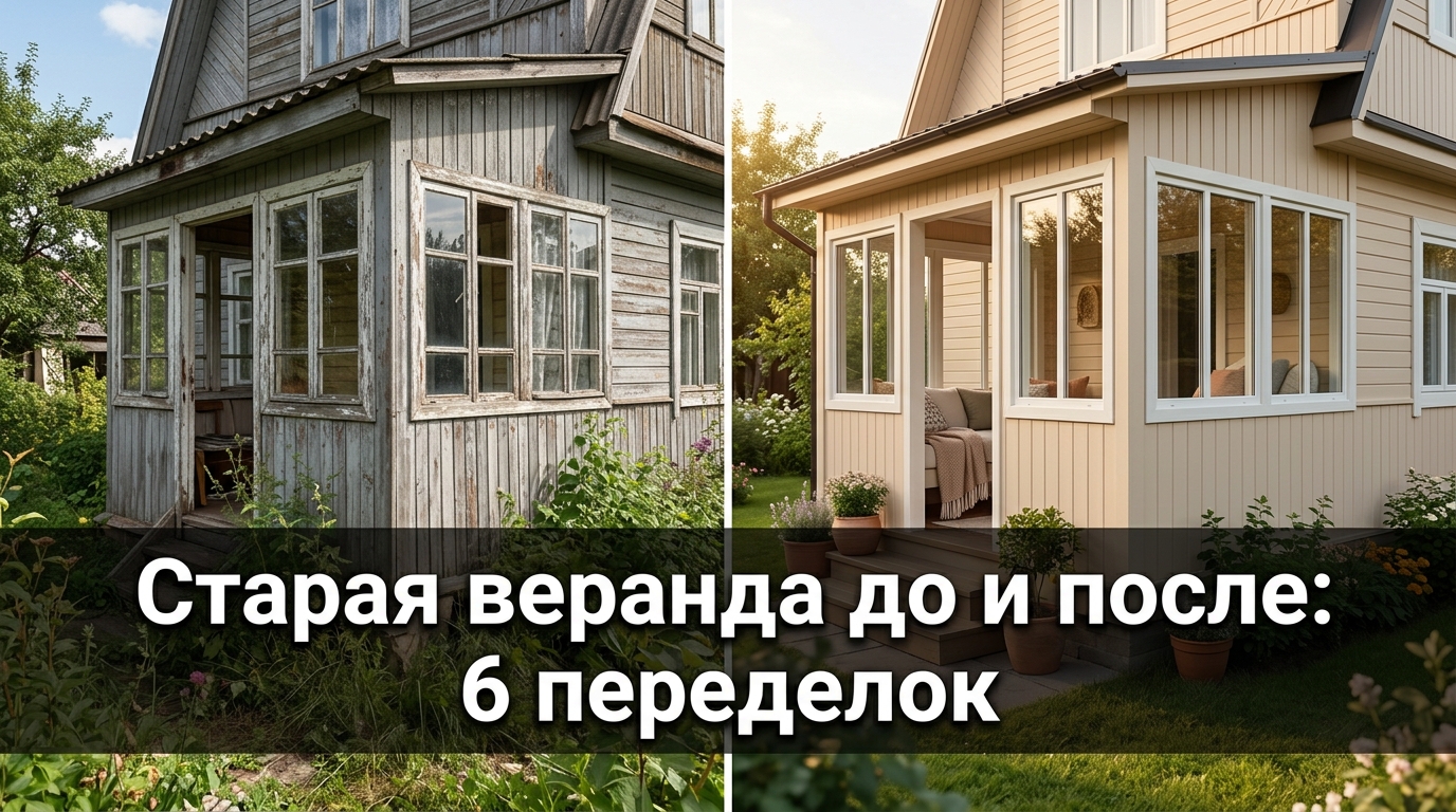 Старая веранда до и после: 6 переделок