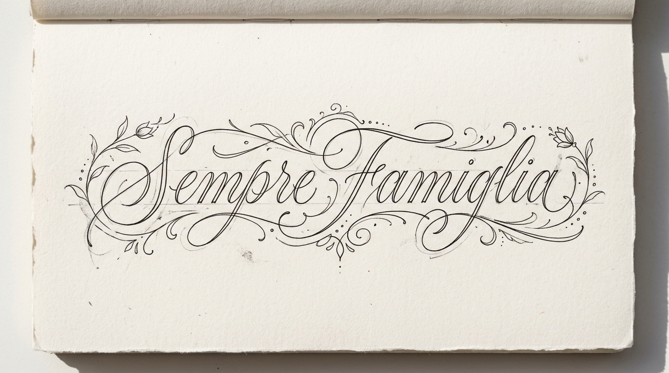 Эскиз тату надпись курсивом для девушек на ногу