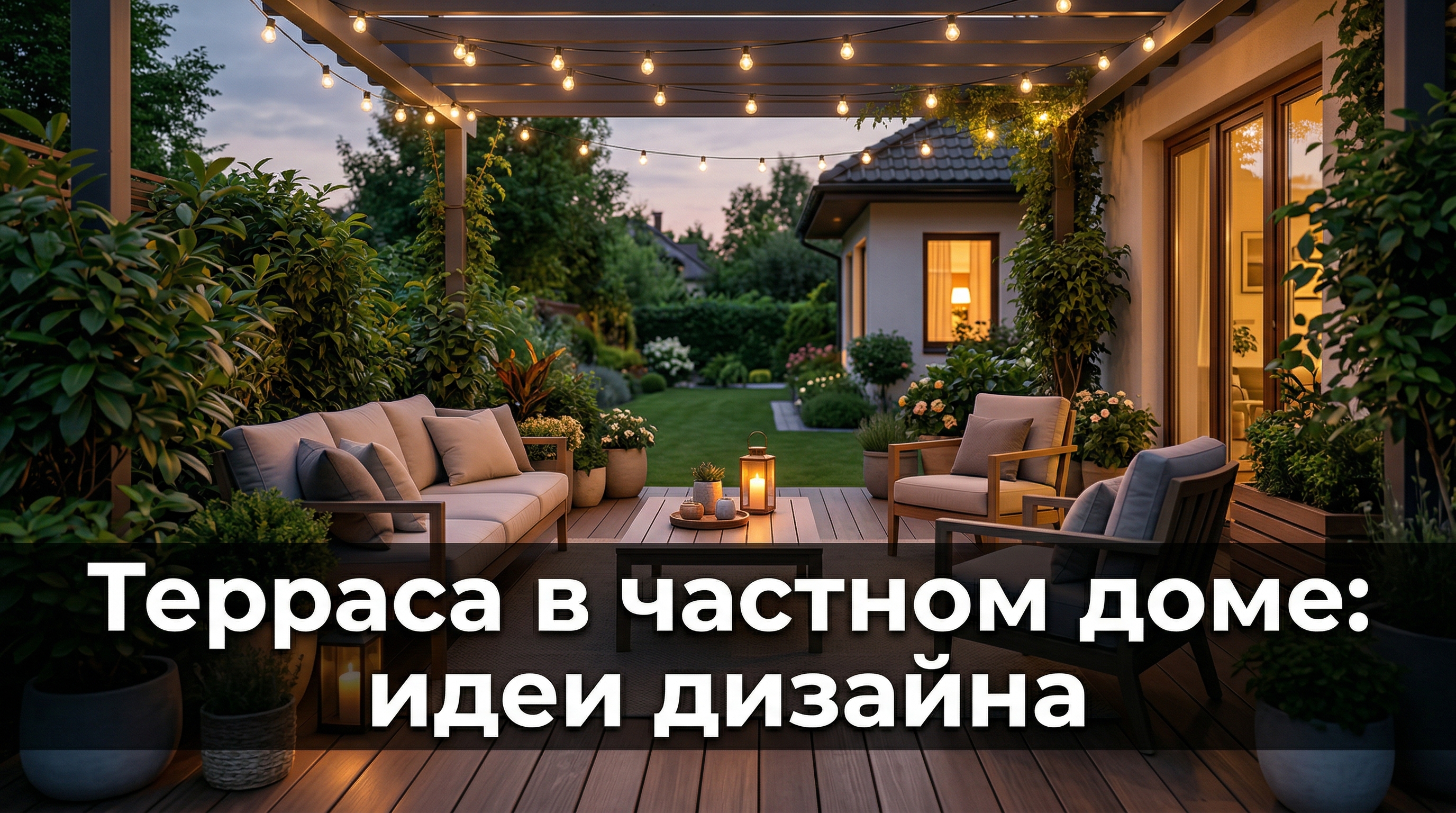 Терраса в частном доме: идеи дизайна и оформления