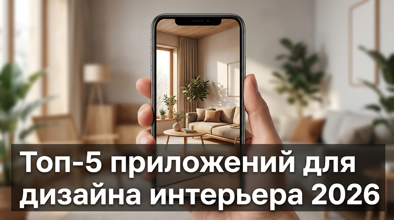 Топ-5 приложений для дизайна интерьера 2026