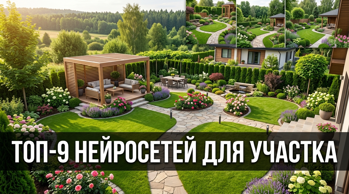 Лучшие нейросети для ландшафтного дизайна участка: топ-9