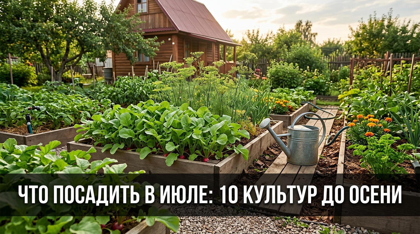 Что посадить в июле: 10 культур до осени