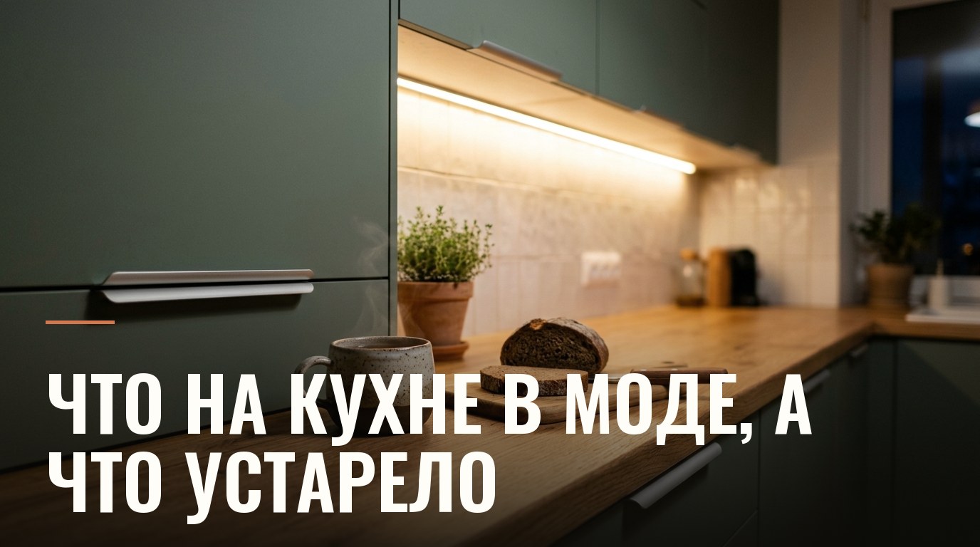 Кухня 2026: 6 трендов с ценами и 5 решений, что устарели