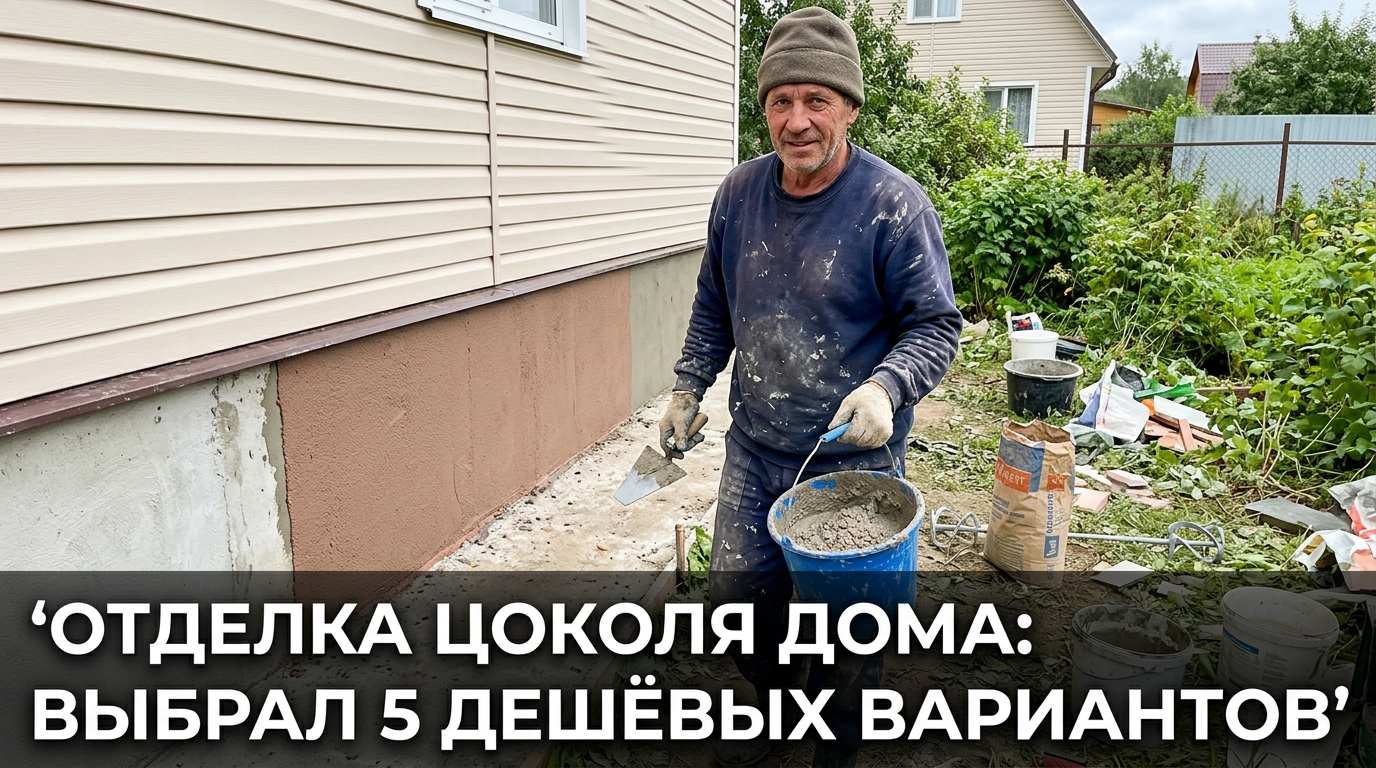 Отделка цоколя дома: выбрал 5 дешёвых вариантов