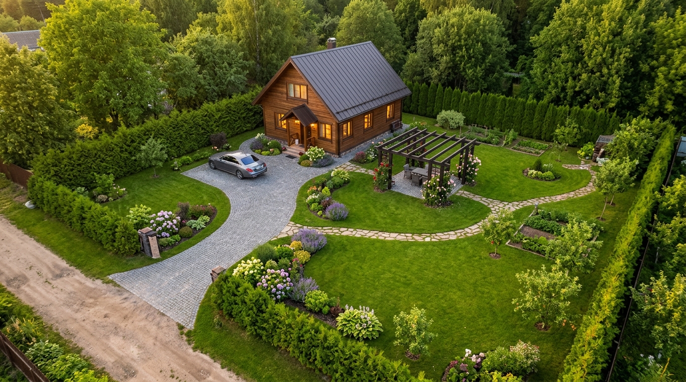 Финальный вид благоустроенного участка