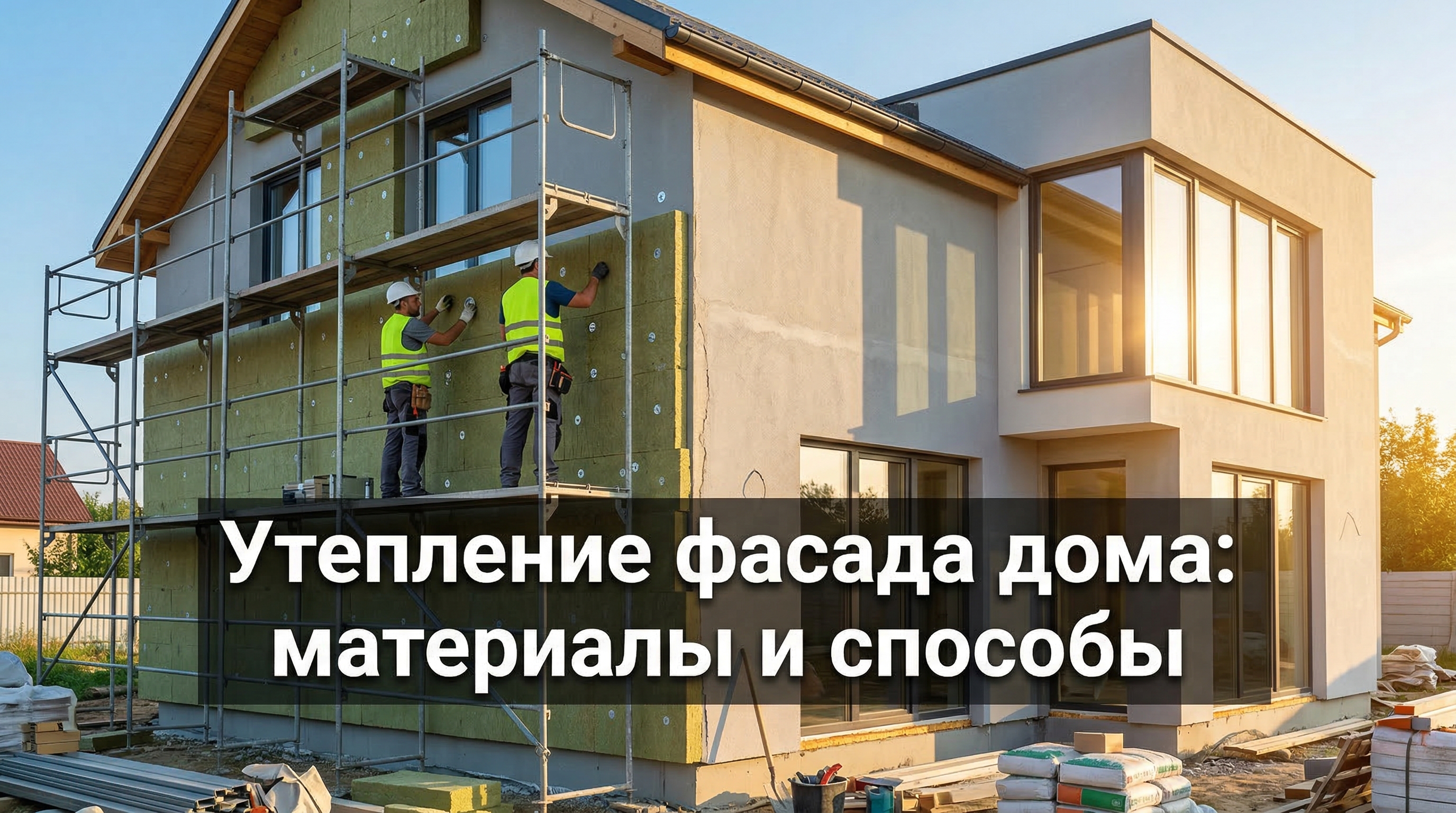 Утепление фасада дома: материалы и способы