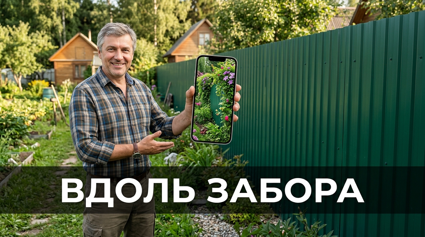 Что посадить вдоль забора: примерил живую ширму на фото участка