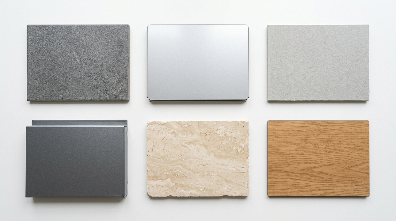 Варианты облицовочных материалов для вентилируемого фасада