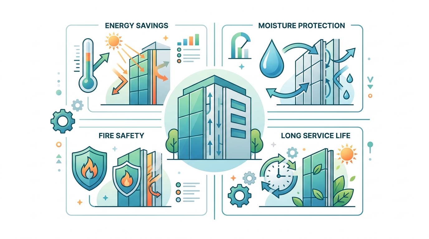 Преимущества навесного вентилируемого фасада