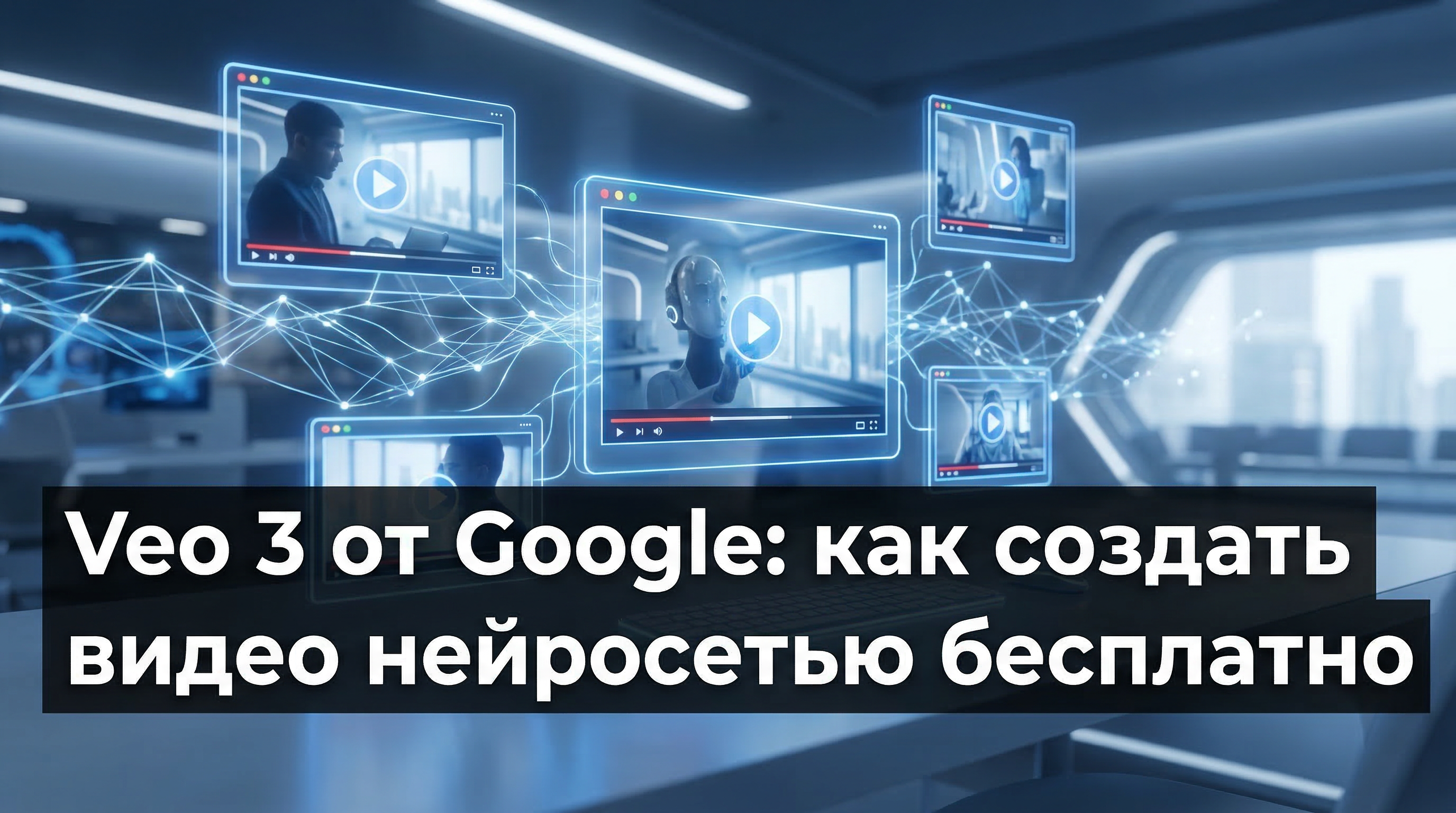 Veo 3 от Google — как создать видео нейросетью бесплатно, обложка статьи