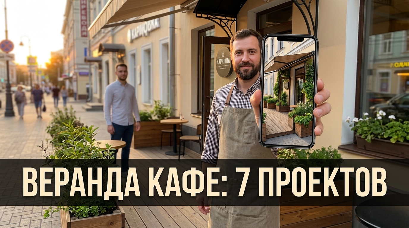 Летняя веранда кафе: примерил проекты на фото до стройки