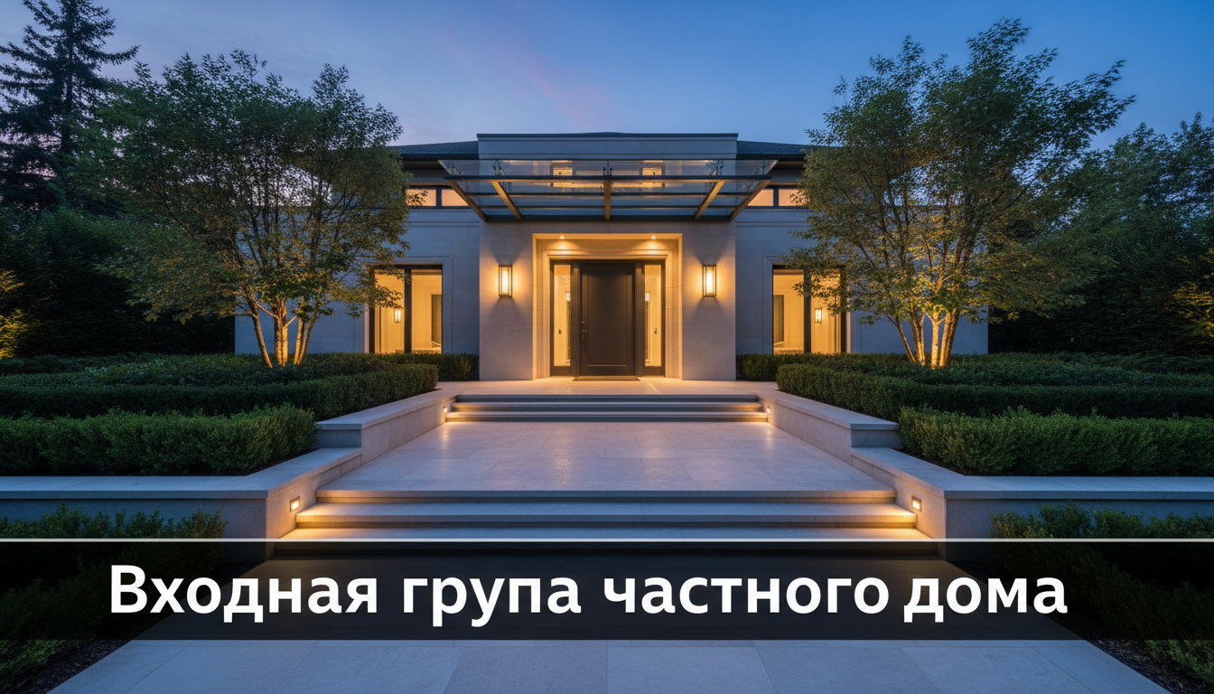 Входная группа частного дома: крыльцо, козырёк и освещение — блог RoomGPT