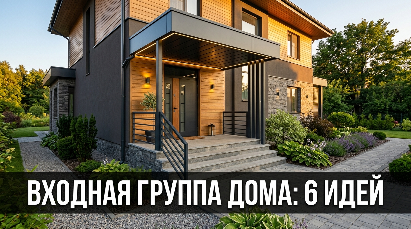 Входная группа дома: 6 идей, что задают тон всему фасаду