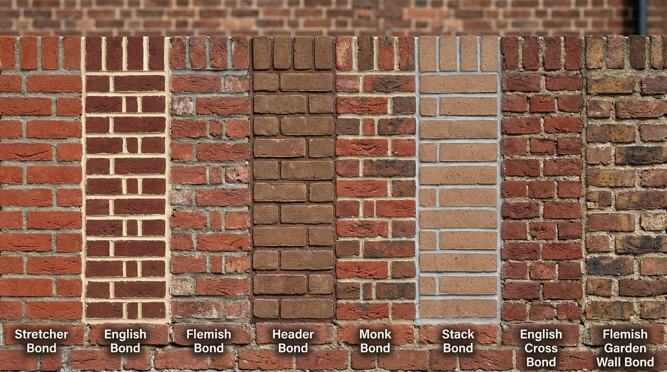 Основные виды кирпичной кладки — от ложковой до фламандской