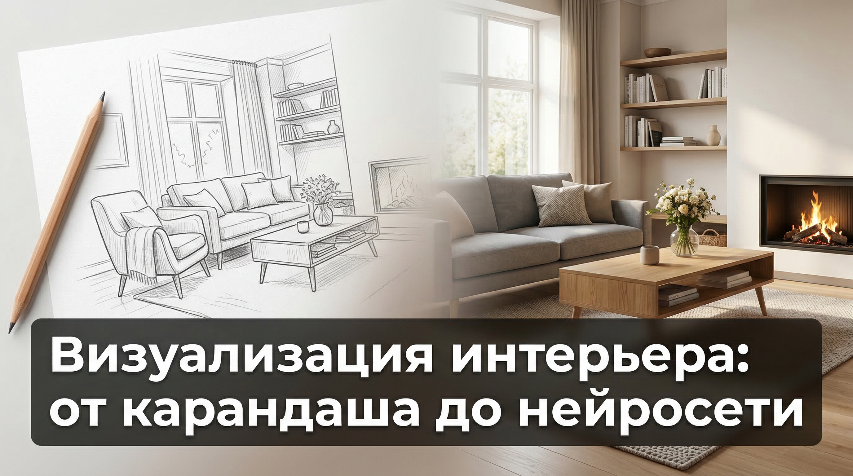 Визуализация интерьера: от карандаша до нейросети — обложка статьи