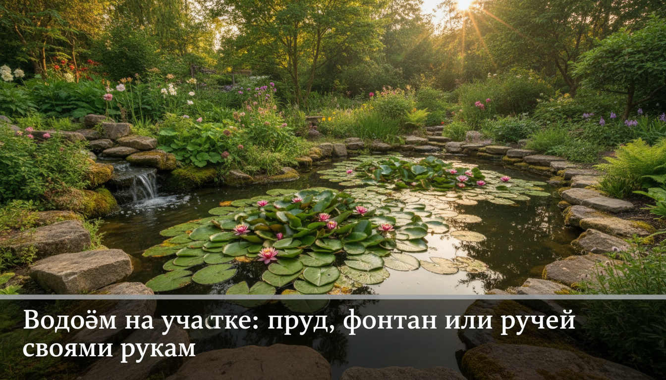 Водоём на участке: пруд, фонтан или ручей своими руками — блог RoomGPT