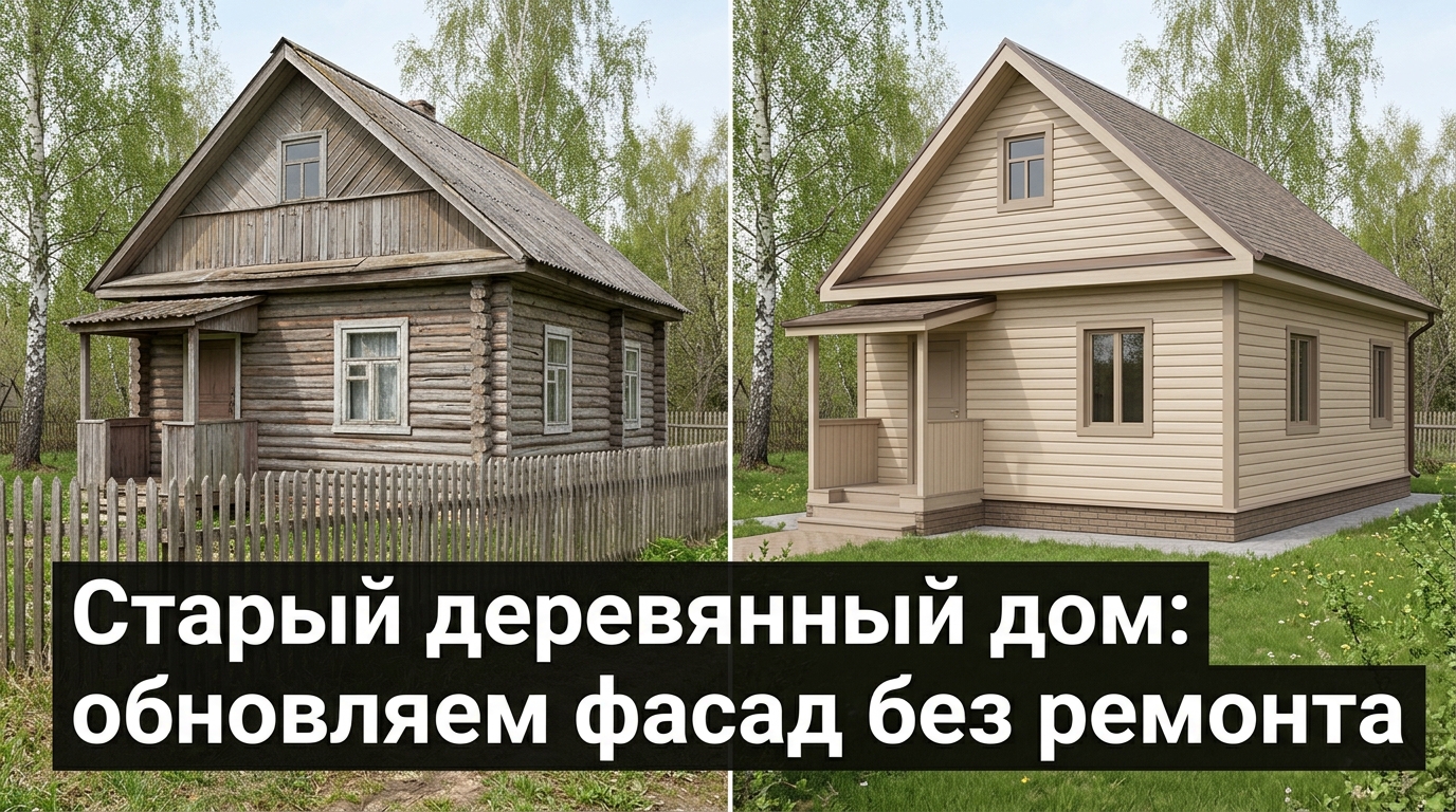 Превращение дачи через AI-визуализацию фасада