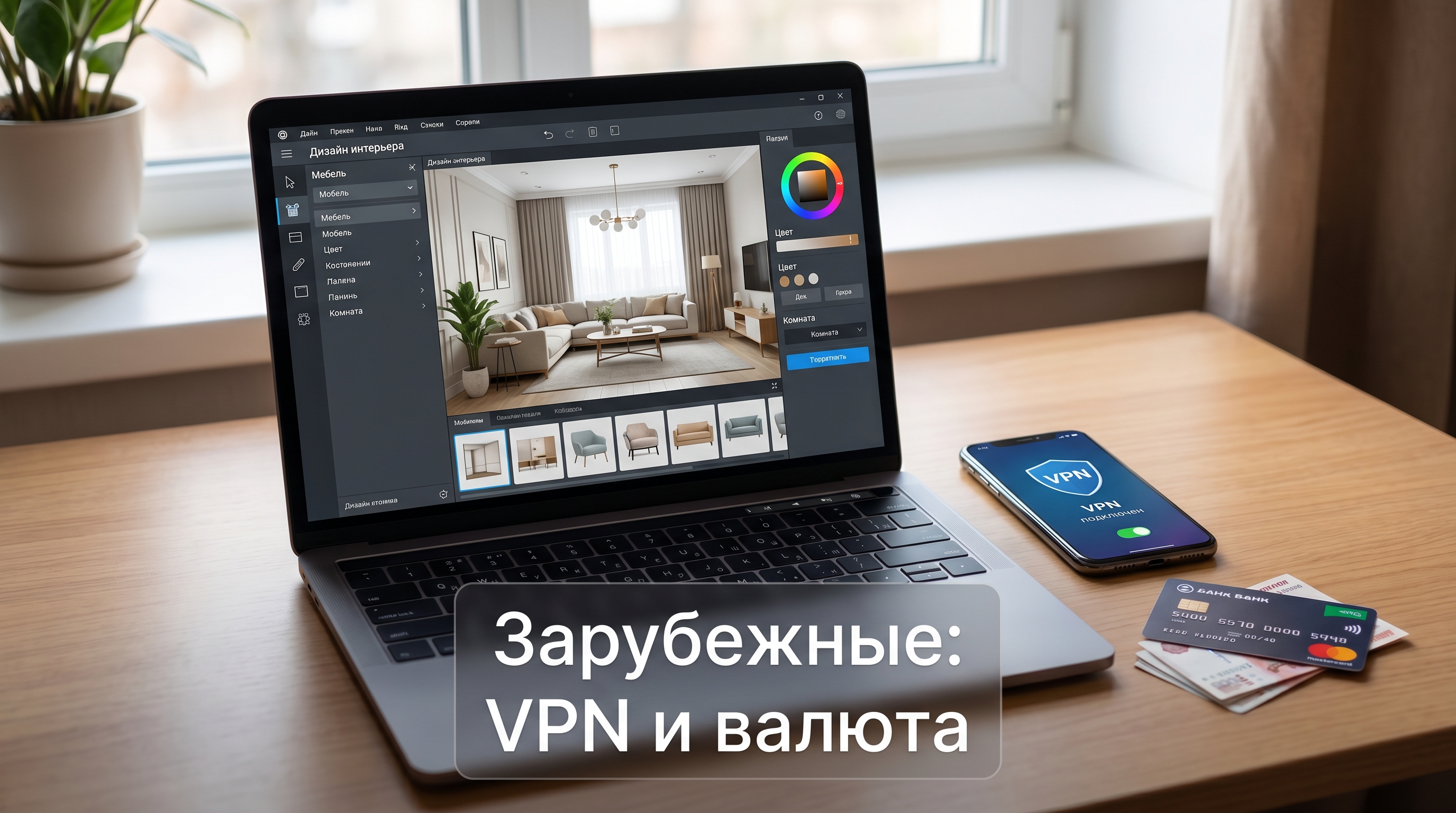 Зарубежные сервисы требуют VPN и валютную карту
