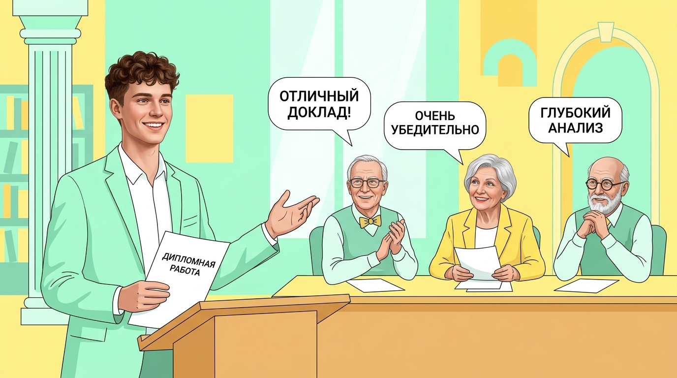Защита курсовой работы перед комиссией