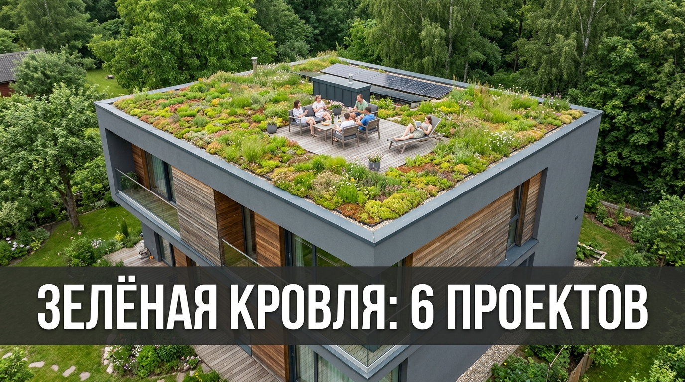 Зелёная кровля: 6 проектов — сад на крыше