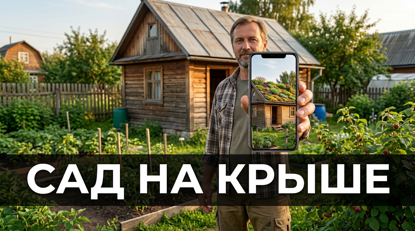 Зелёная кровля: примерил сад на крыше на фото, прежде чем затевать