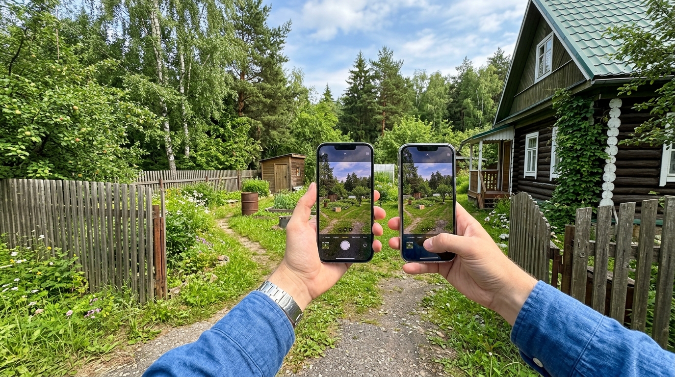 Как сфотографировать участок для ИИ-примерки зоны отдыха