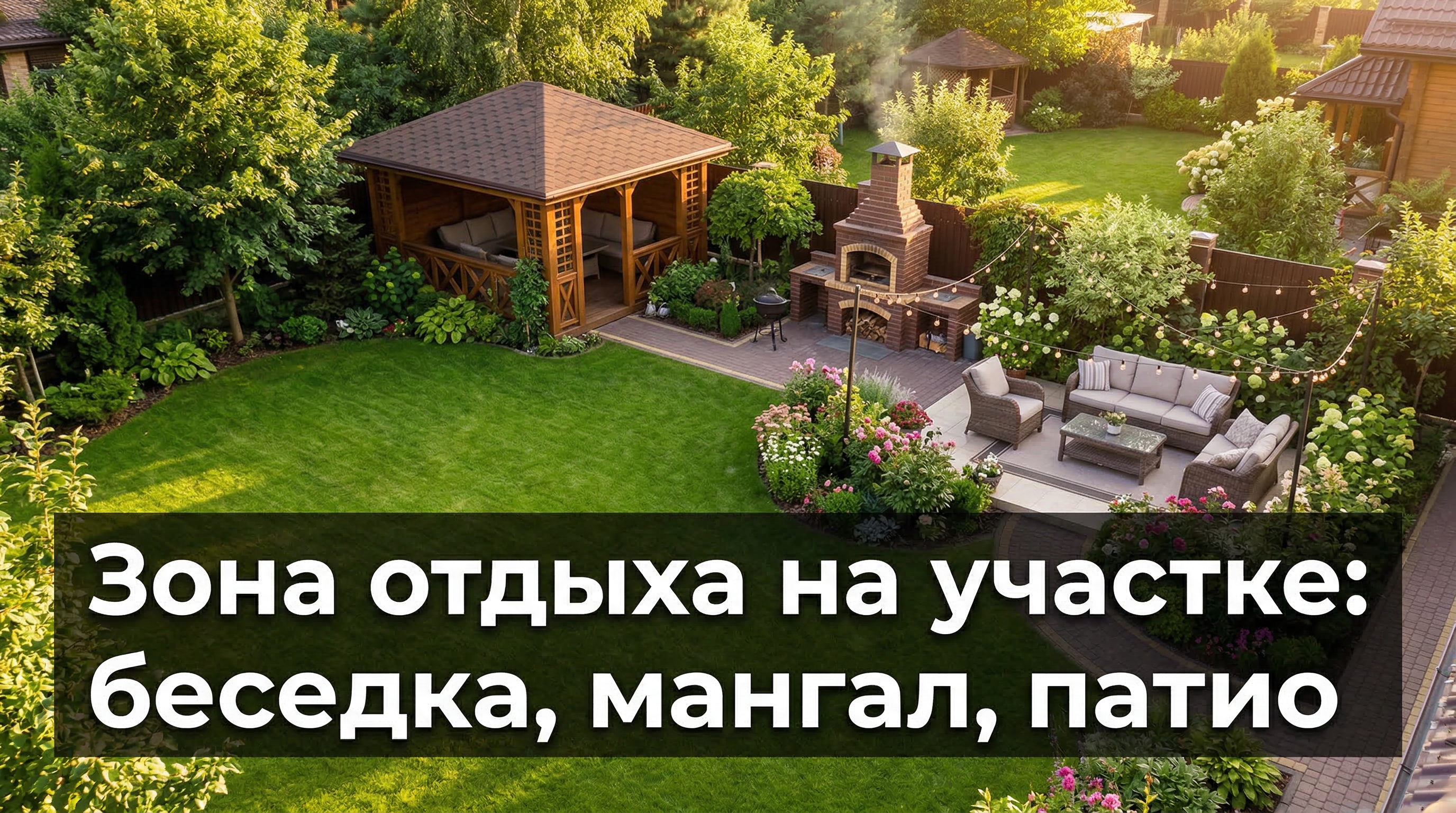 Зона отдыха на участке: беседка, мангал, патио — лучшие идеи — Блог ...