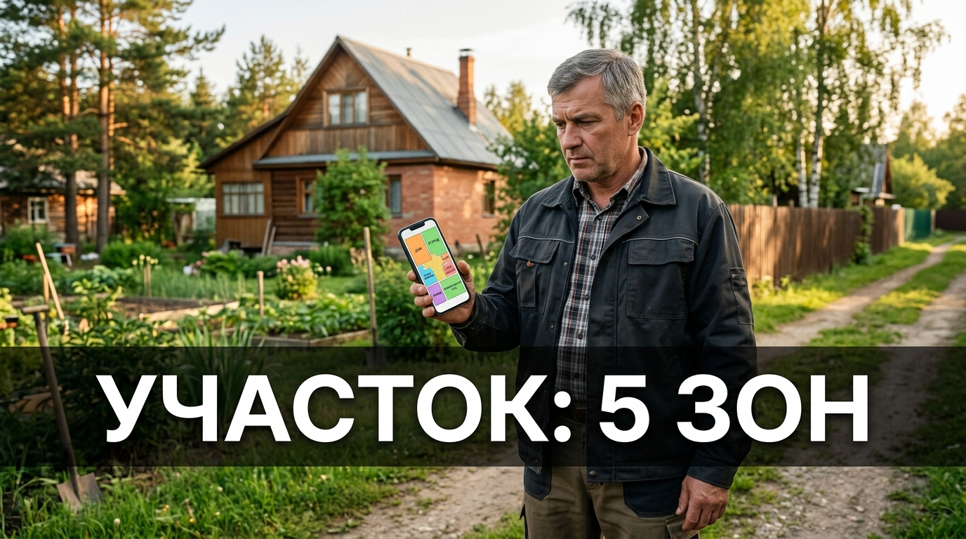 Зонирование участка: примерил, как разбить на зоны без ошибок
